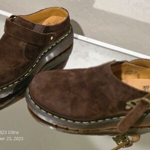 Dr. Martens Dark Brown Suede Slip-Ons